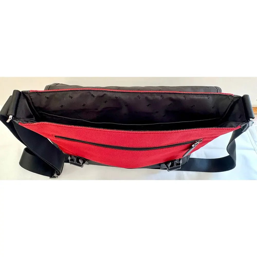 MICHAEL KORS Messenger Bag in Red & Black - Mint Condition - Retail: $280